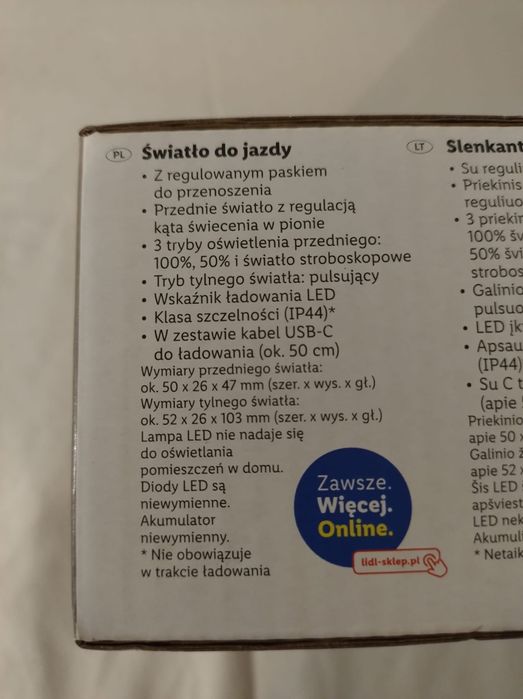 Latarka do biegania Crivit