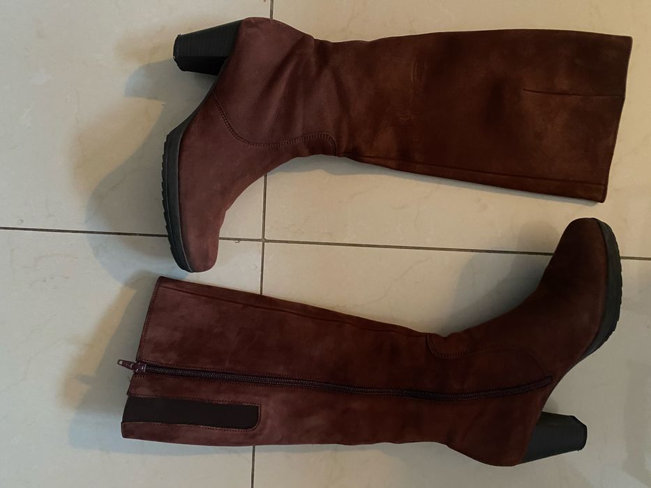 Kozaki damskie firmy Gabor kolor bordo
