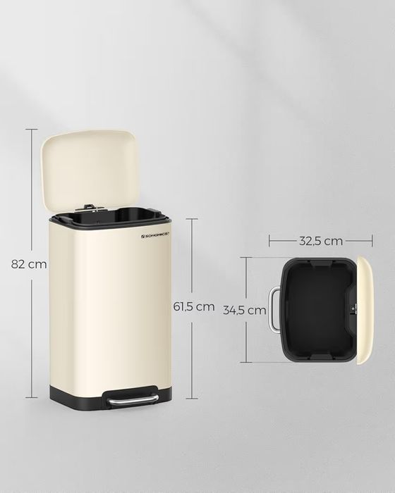 Songmics kosz na odpady 39 l