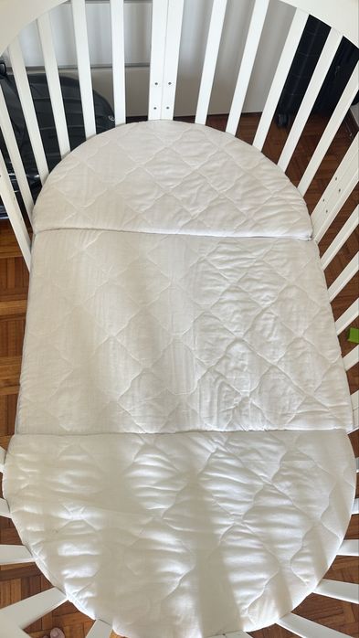 Berço Redondo Oval Branco (ComfortBaby SmartGrow 7in1)