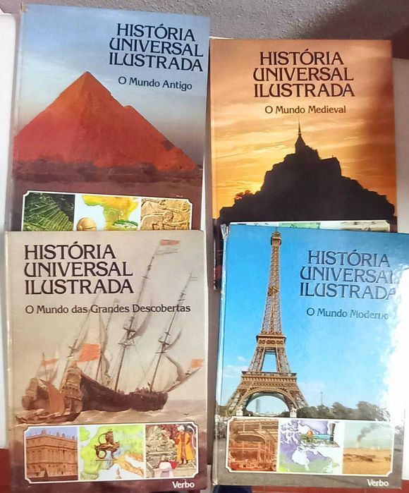 História universal ilustrada - 4 volumes