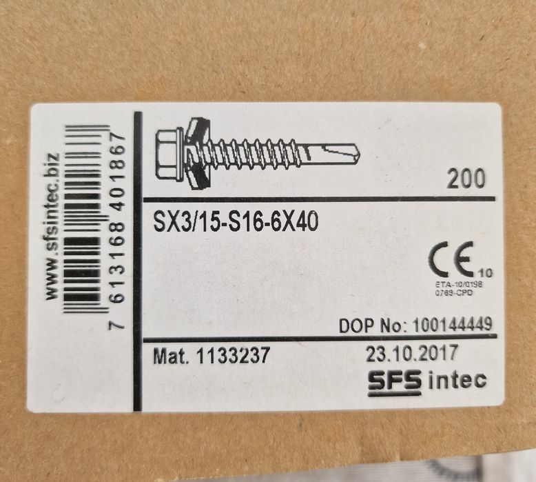 Parafusos inox autoperfurantes