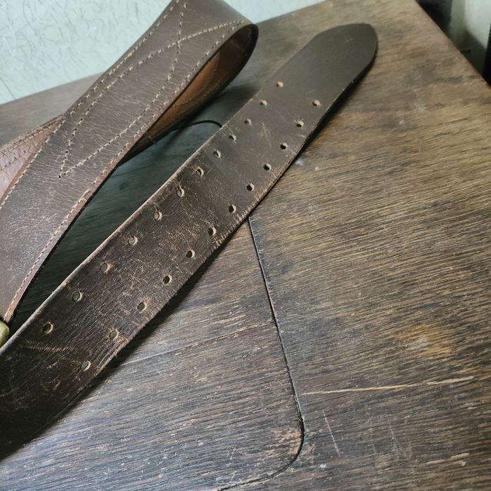 Кожаный офицерский ремень СССР