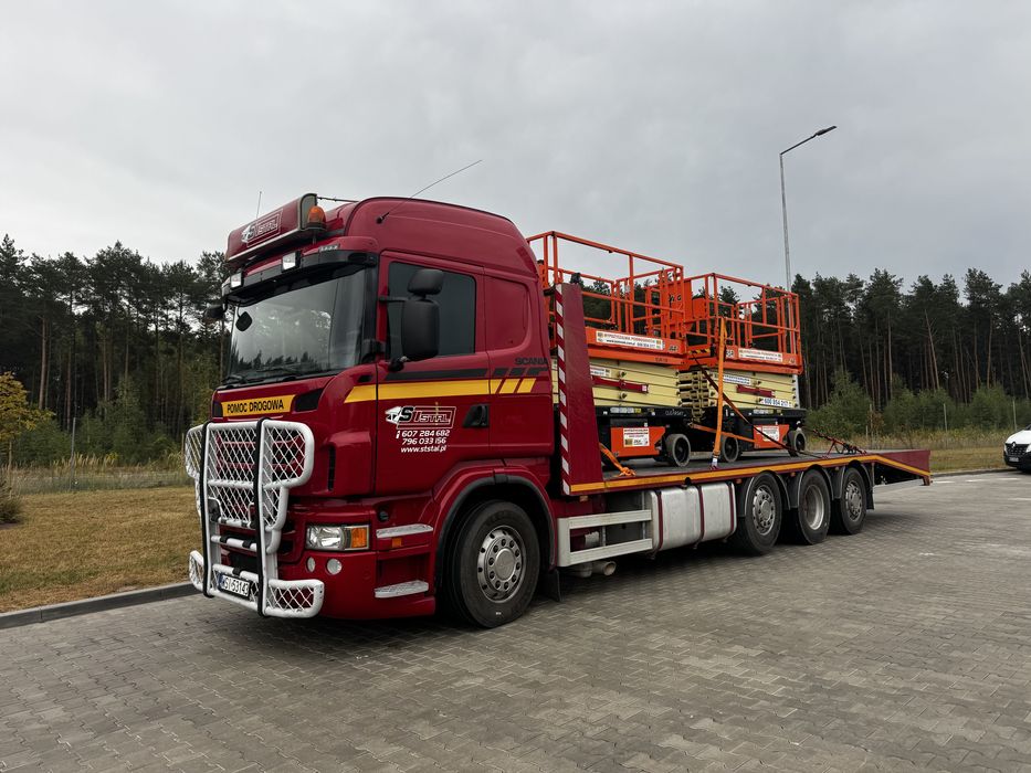 Najazd pomoc drogowa Scania