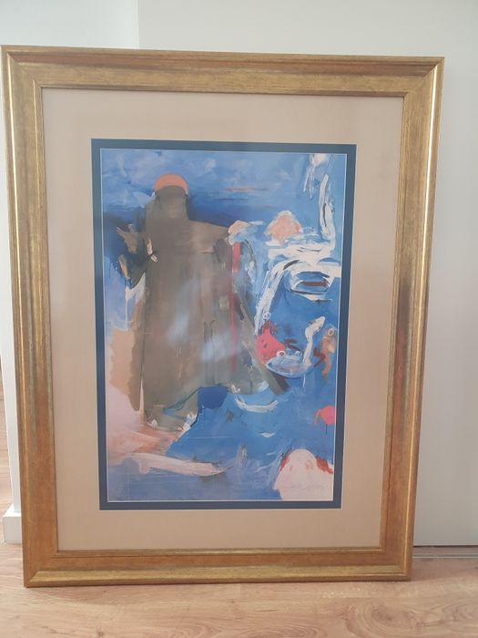 Rara serigrafia de Julio Pomar, Santo Antonio