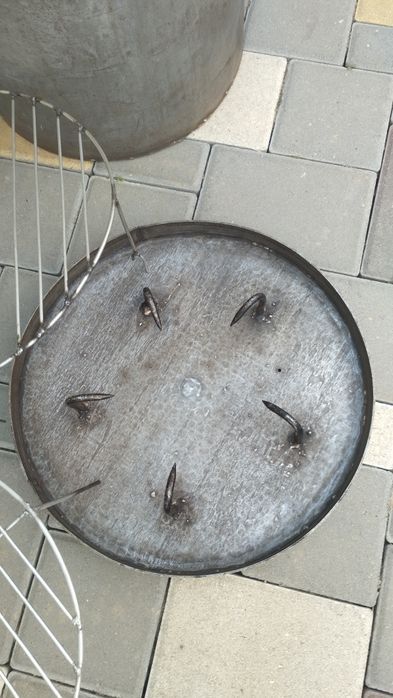 Коптилка из нержавейки б/у