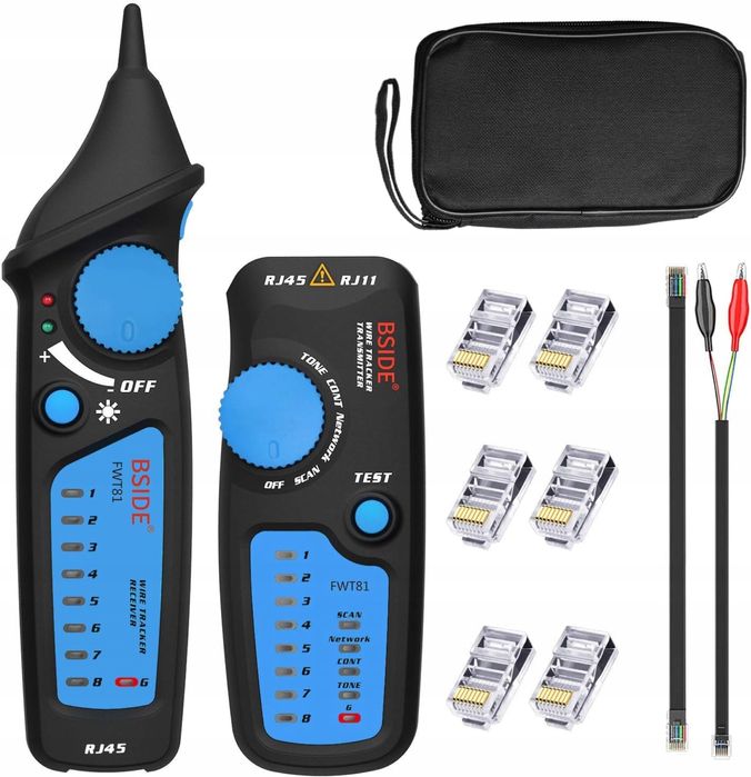 BSIDE FWT81 Tester kabli sieciowych RJ11 RJ45