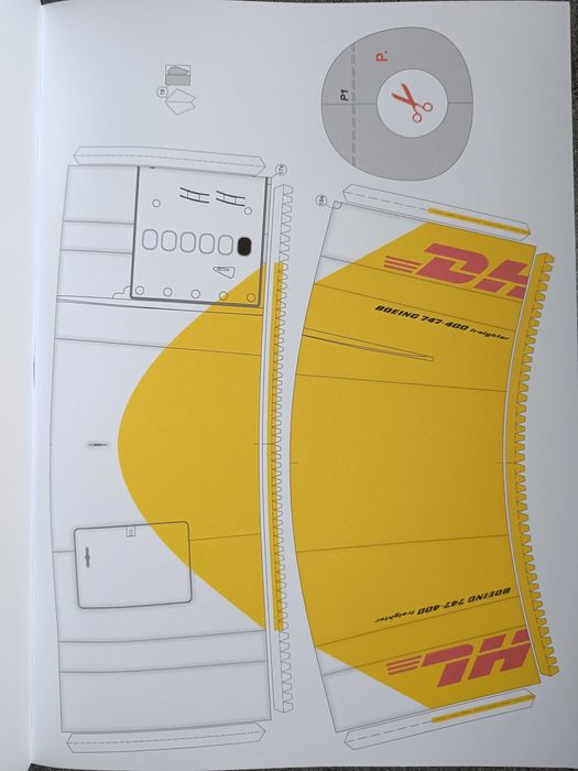 Model kartonowy MPModel 70 : samolot BOEING 747-400 CARGO