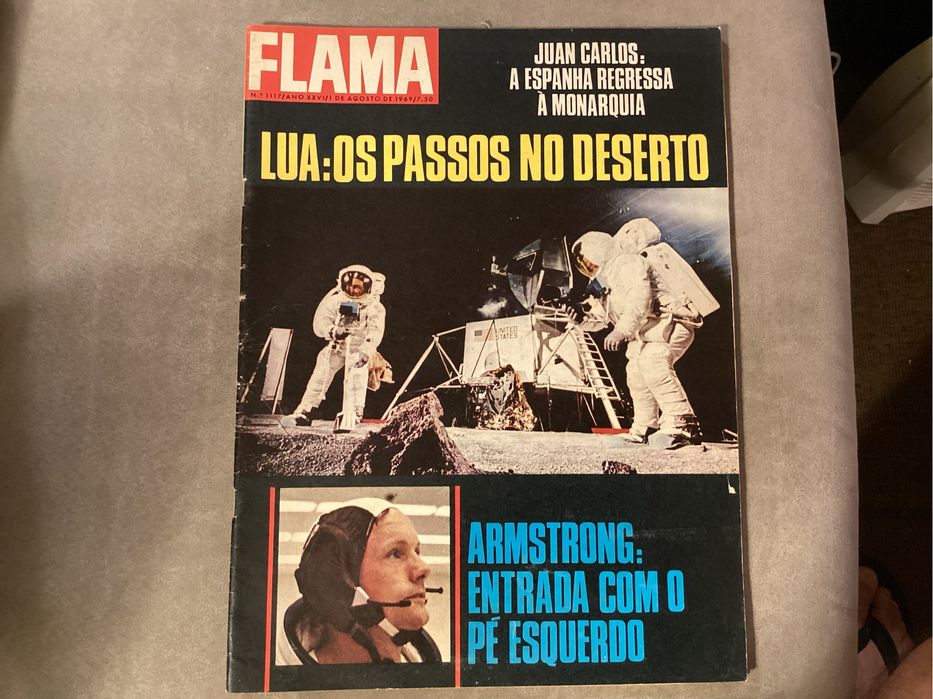 Revista FLAMA Nº 1117 de 1 de Agosto de 1969 LUA: Os passos no deserto
