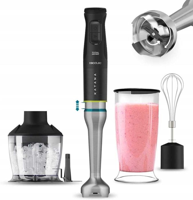 Blender ręczny Cecotec Katana 15 TotalDestroy Chop B 1500 W czarny