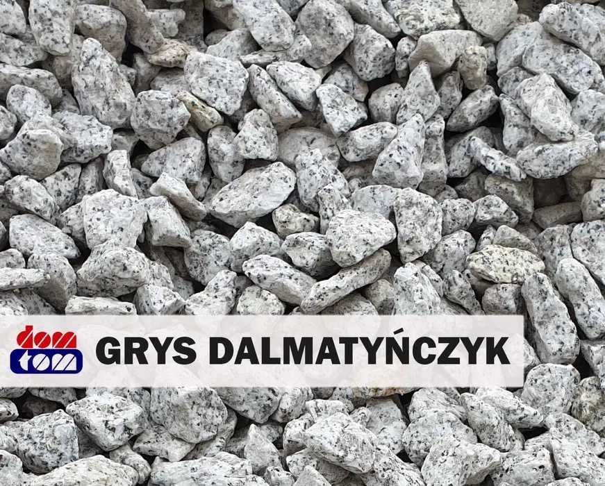 Grys granitowy Dalmatyńczyk Szary Premium 8/16 i 16/22 - Do ogrodu