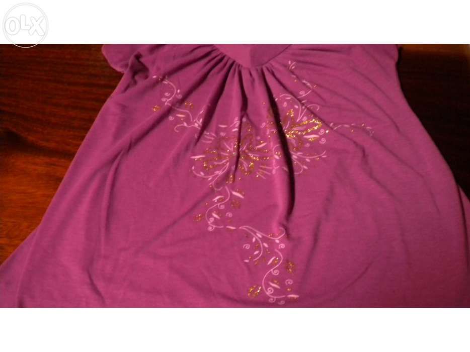 Top rosa flores L + Creme mãos OFERTA