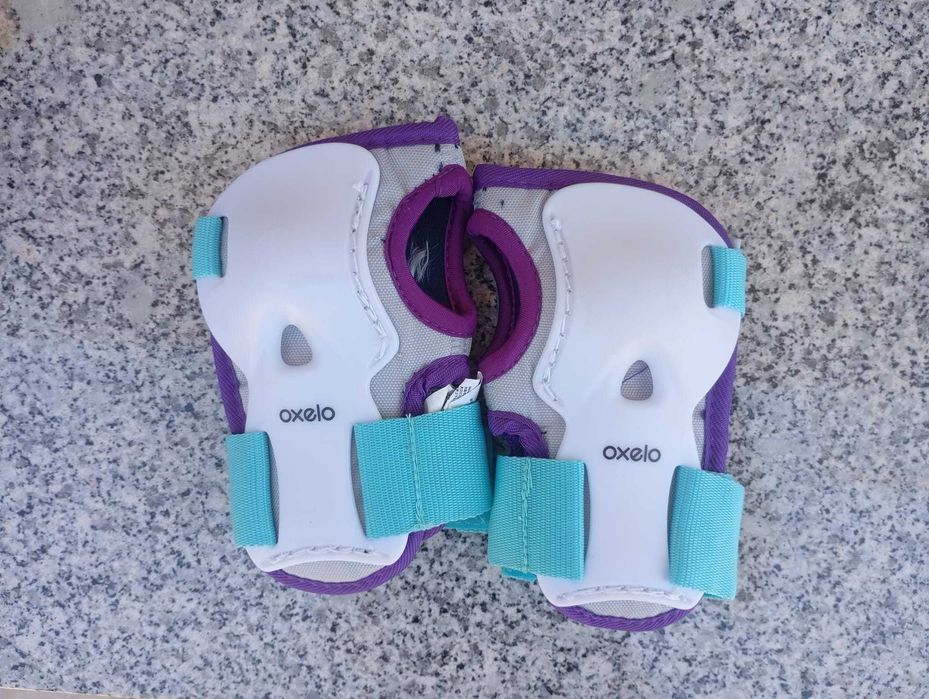 Patins de 4 rodas e proteções