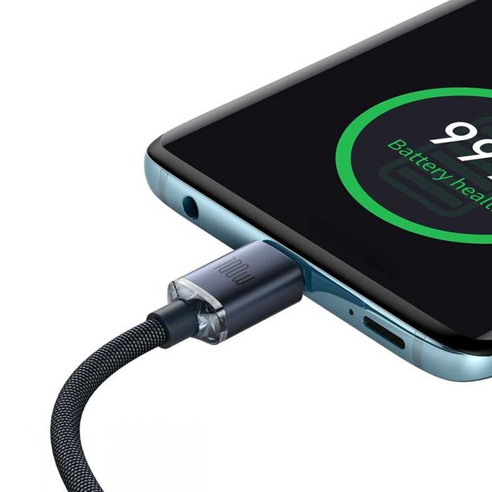 Baseus Crystal Shine Kabel USB C - USB C 2m 100W 5A Do Lapto Sklep Wwa