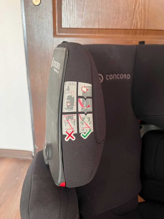 Fotelik samochodowy Concord Transformer Tech 15-36 kg System isofix.