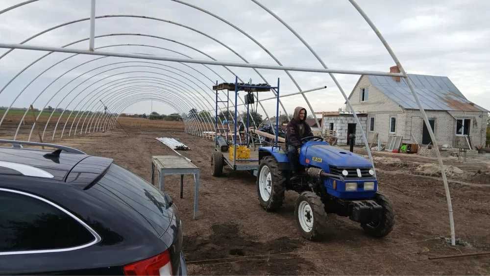 Безкаркасні та каркасні Ангари ,Теплиці промислові ,Плівка