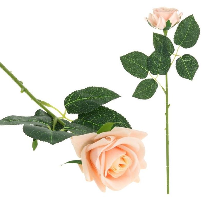 Róża Silikonowa Gałązka Kwiaty Sztuczne Dekoracje do Wazonu 44 cm