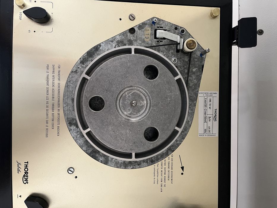 Gira discos Thorens TD 147 Jubilee