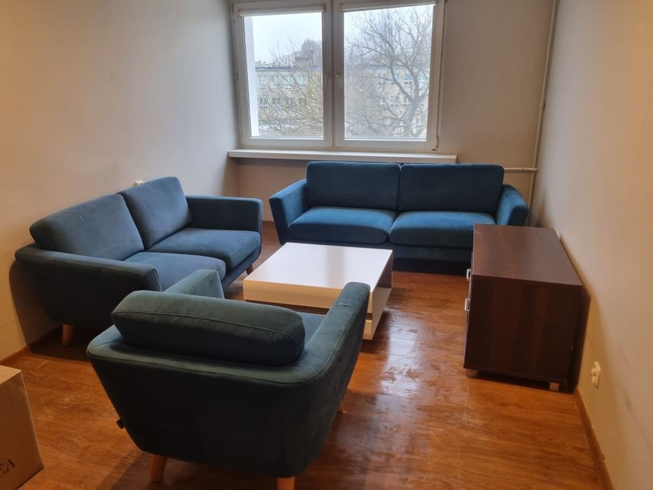 Zadbane 2 sofy + fotel