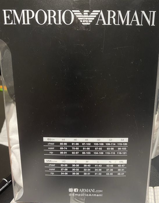 Emporio Armani t-shirt męski komplet 2-pack bialy r. S, M, L, XL