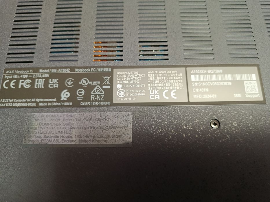 Ноутбук ASUS vivobook