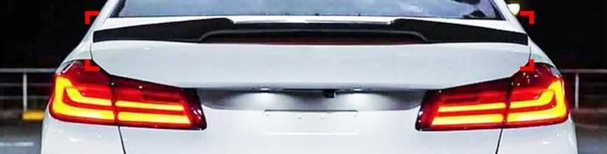 SPOJLER Lotka Dla BMW G30 ALA M4 Style SPOILER KLAPY Czarny połysk