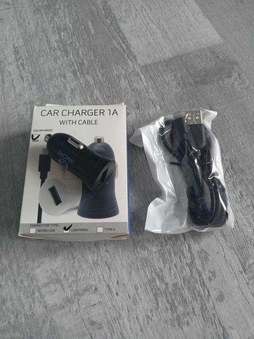 Ładowarka samochodowa USB