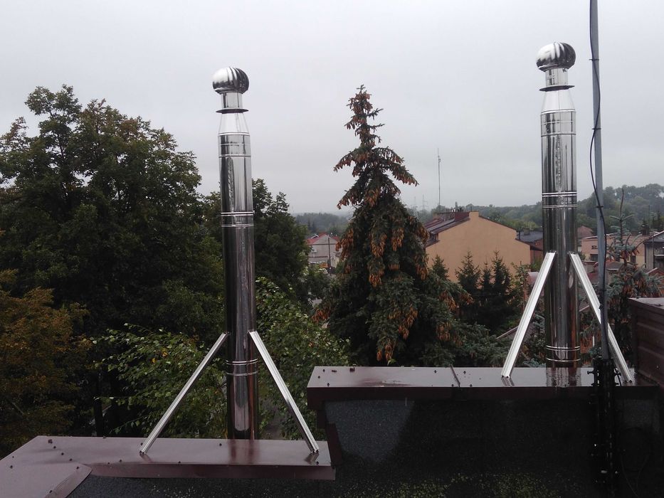 Wkłady kominowe z blachy kwasoodpornej 1.4404