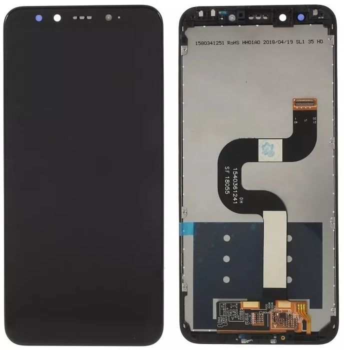 Дисплей Xiaomi Mi A2/Mi 6X з тачскріном і рамкою, оригінал, Black.