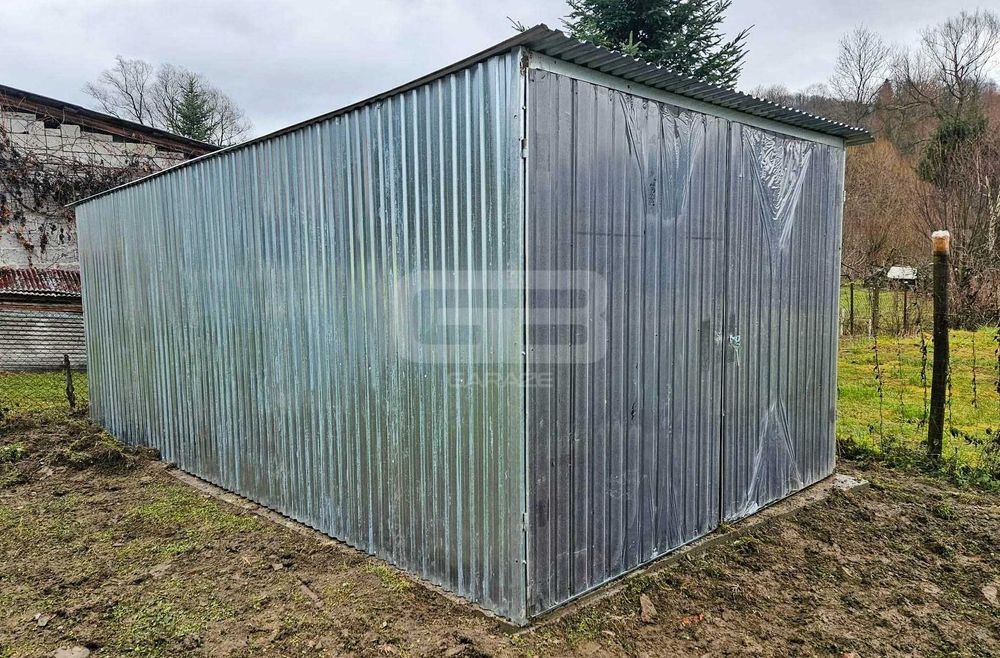 Blaszak 3×5 IIgat garaż na budowę konstrukcja wolnostojąca brama GB102