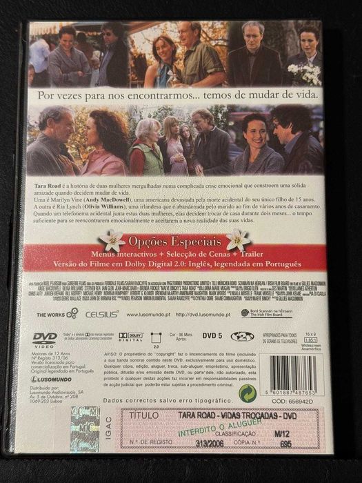 DVD do filme Tara Road - Vidas trocadas