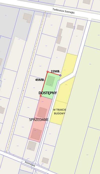 Dom jednorodzinny z ogrodem na nowym osiedlu Gręzówka ul. Sosnowa