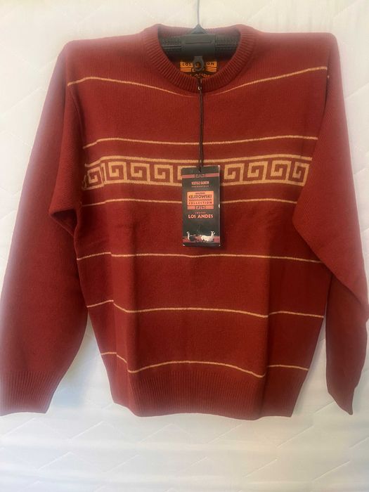 Sweter męski półgolf wełniany