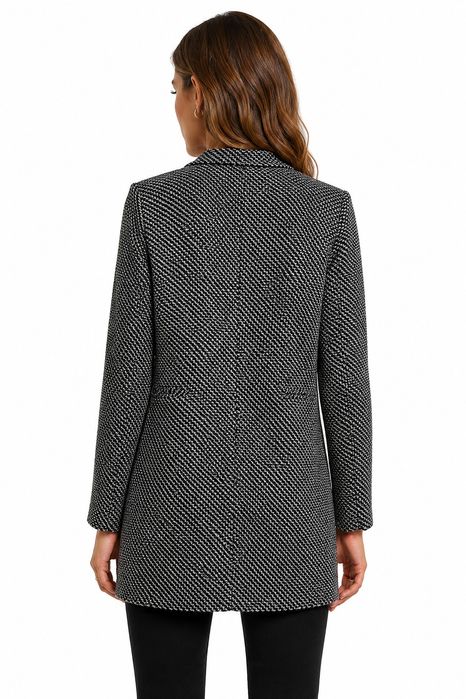 Żakiet elegancki biało-czarny M 38