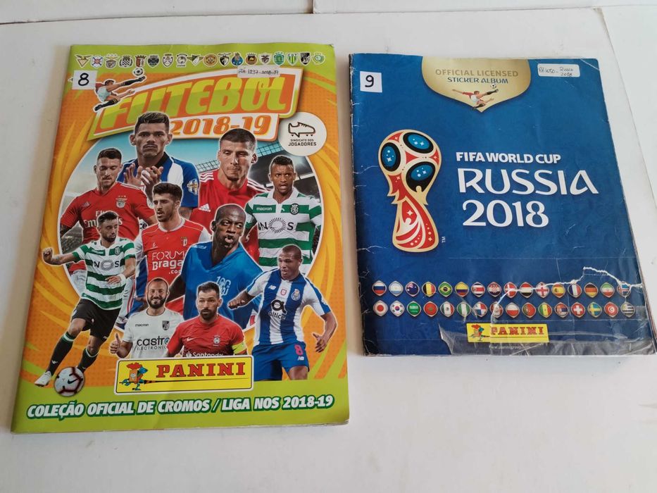 Cadernetas de Futebol “Panini” incompletas