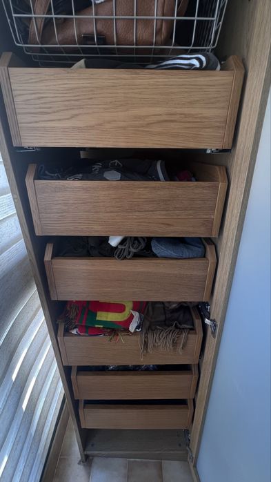 Gavetas  guarda fatos roupeiro ikea