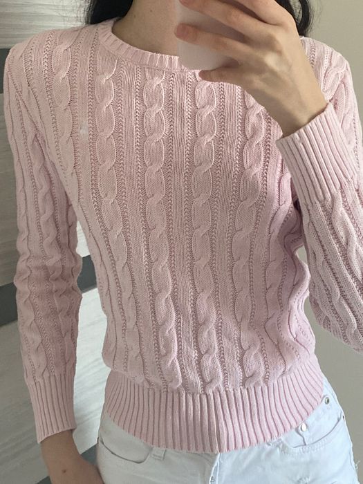 Sweter różowy ralf Lauren