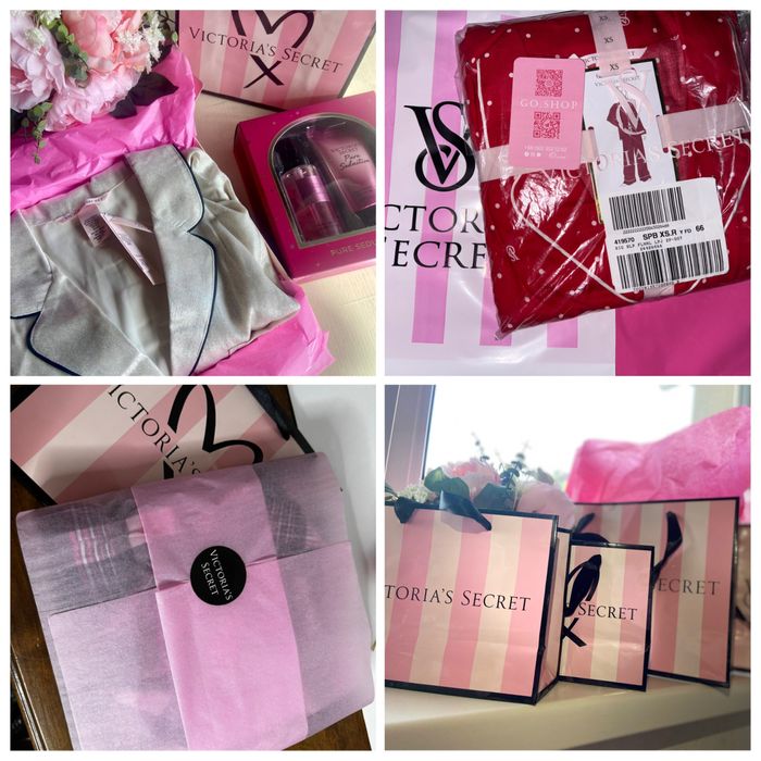 Піжама фланель модал сатин Victoria’sSecret подарунок свята різдво нг