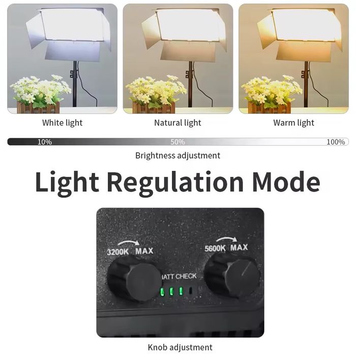 Відеосвітло LED U800 50 Вт CRI 95 3200K-5600K з штативом 200 см