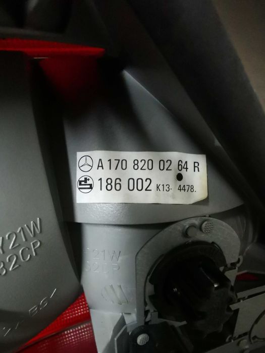 Óptica farolim traseiro Mercedes slk