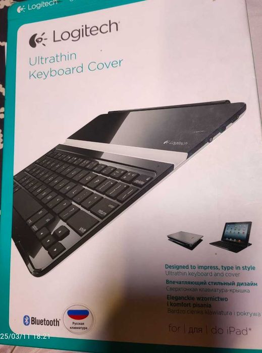 Клавиатура для iPad Logitech Ultrathin Keyboard Cover 
 bluetooth