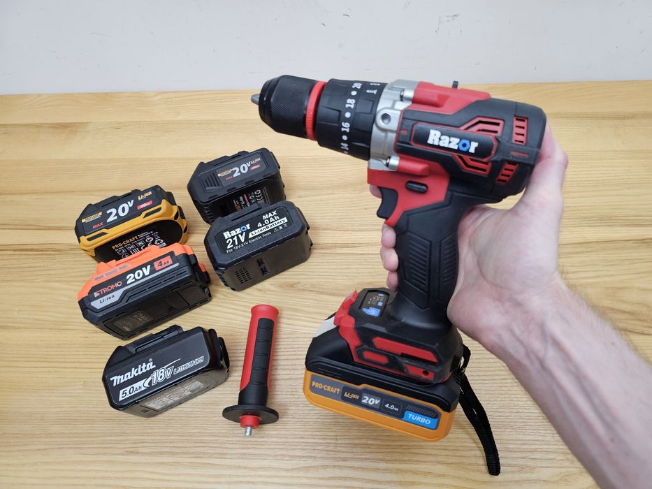 90Nm Шуруповерт Ударный Razor BLS-001 13м Патрон Бесщеточный Мощный