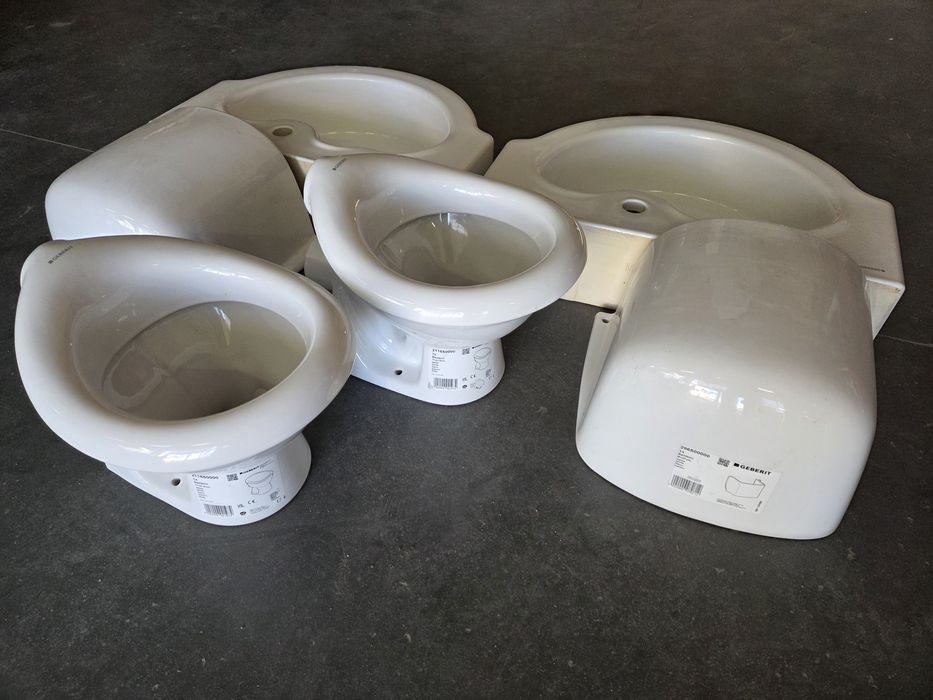 Umywalka, półpostument, miska GEBERIT BAMBINI