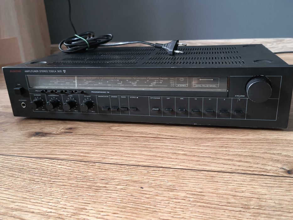 Unitra Amplituner Tosca 303 + Gramofon GS-464 + Głośniki