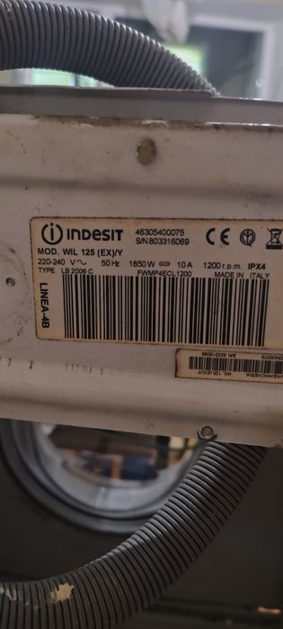 НА ЗАПЧАСТИНИ, Indesit Wil 125, Italy