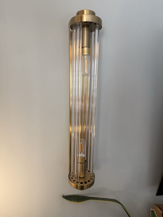 2x Lampa ścienna kinkiet kolumna modern glamour elegant money kryształ prism
