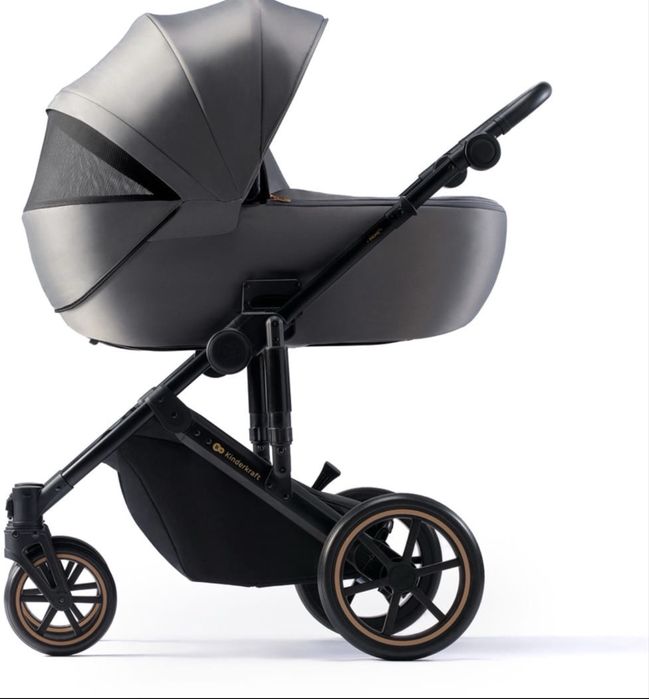 Kinderkraft PRIME 2 | 3w1 + fotelik + baza + adaptery | Pełny zestaw