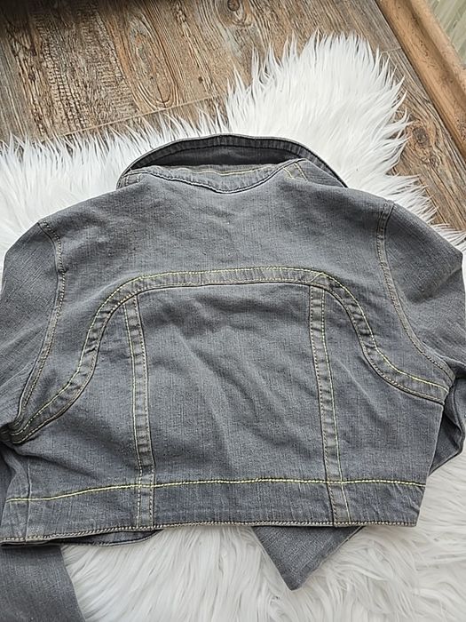 Классная укороченная куртка джинсовка пиджак на девочку