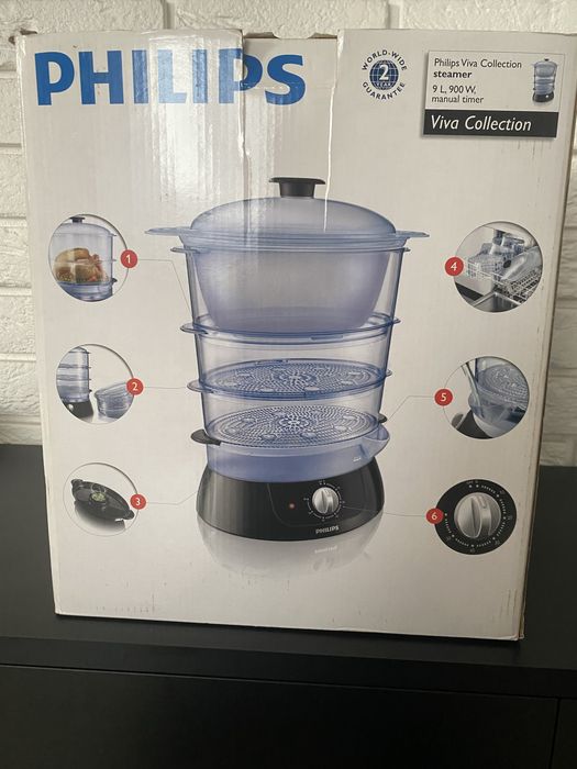 Nowy PHILIPS parowar 9,1 L 900 W 9l pokemnik na przyprawy