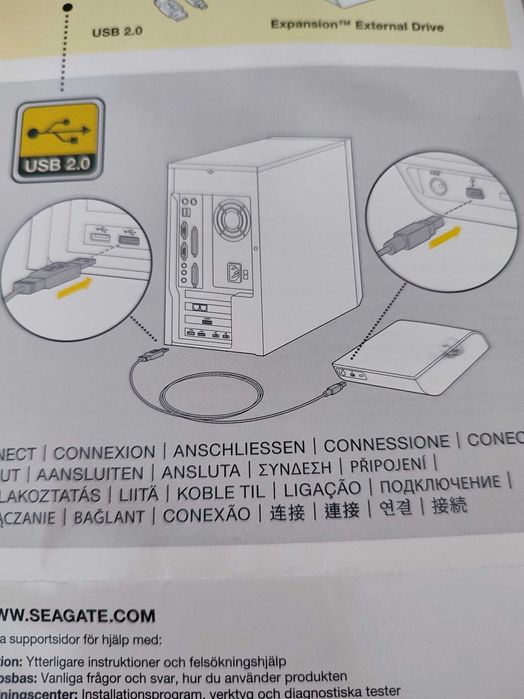 Жесткий внешний диск 2 ТБ SEAGATE expansion external drive
